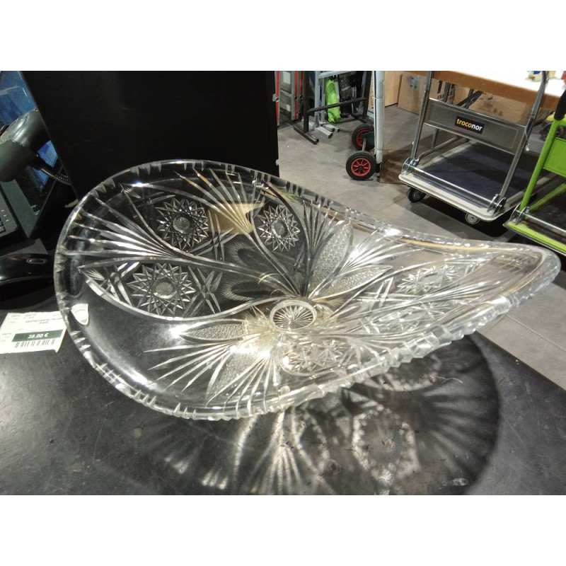 CENTRO CRISTAL TALLADO PLATA