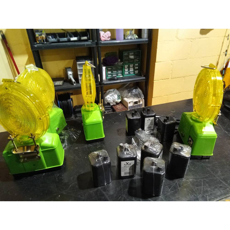 BALIZA OBRA CON 2 BATERIAS