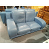 SOFÁ PIEL 2PLZS AZUL