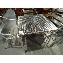 MESA CUADRADA INOX