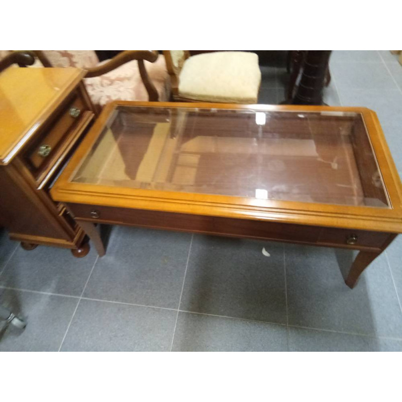 MESA DE CENTRO CON 2 CAJONES