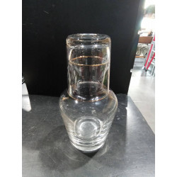 JARRA CON VASO FILO ORO