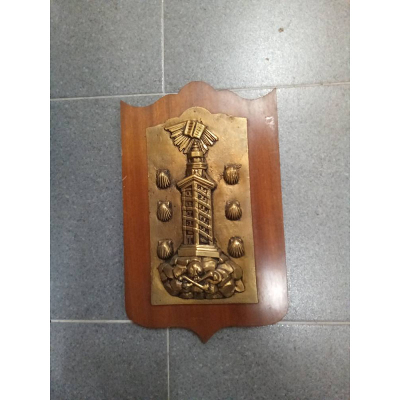 ESCUDO TORRE HÉRCULES BRONCE