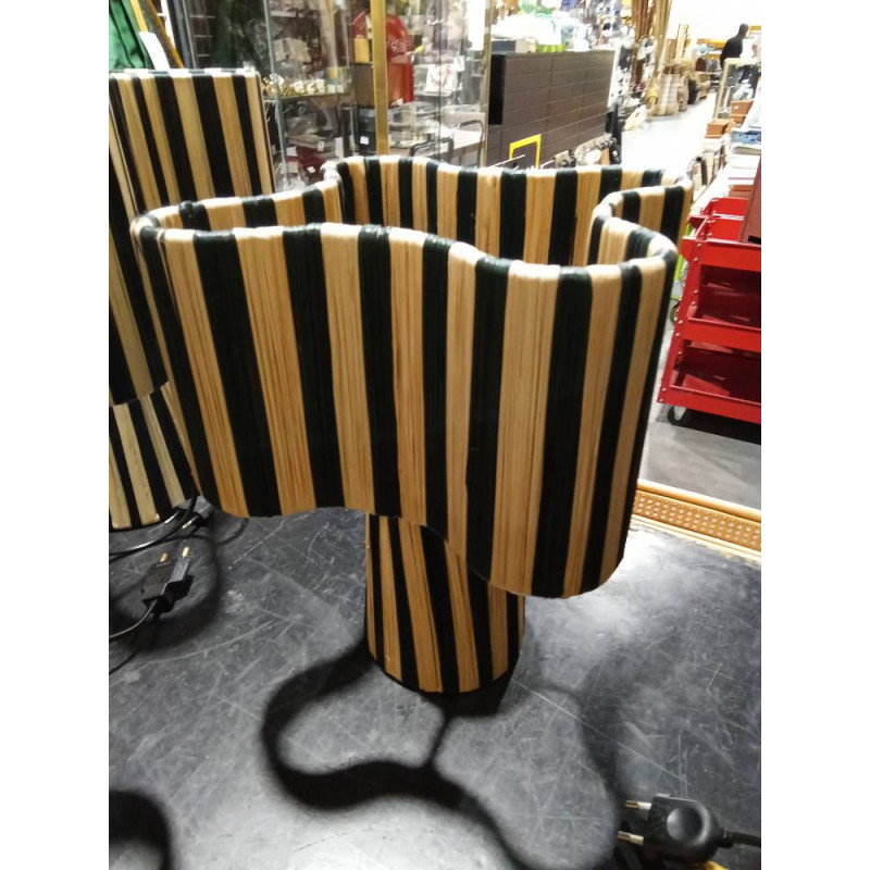 LÁMPARA FIBRAS NATURALES PQ.