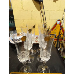 6 COPAS CAVA CRISTAL D\'ARQUES