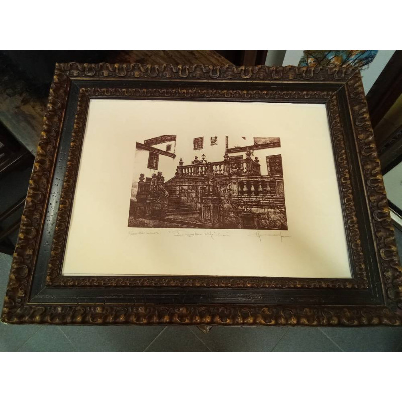 GRABADO NUMERADO PAZO DE MARIÑAN TARA