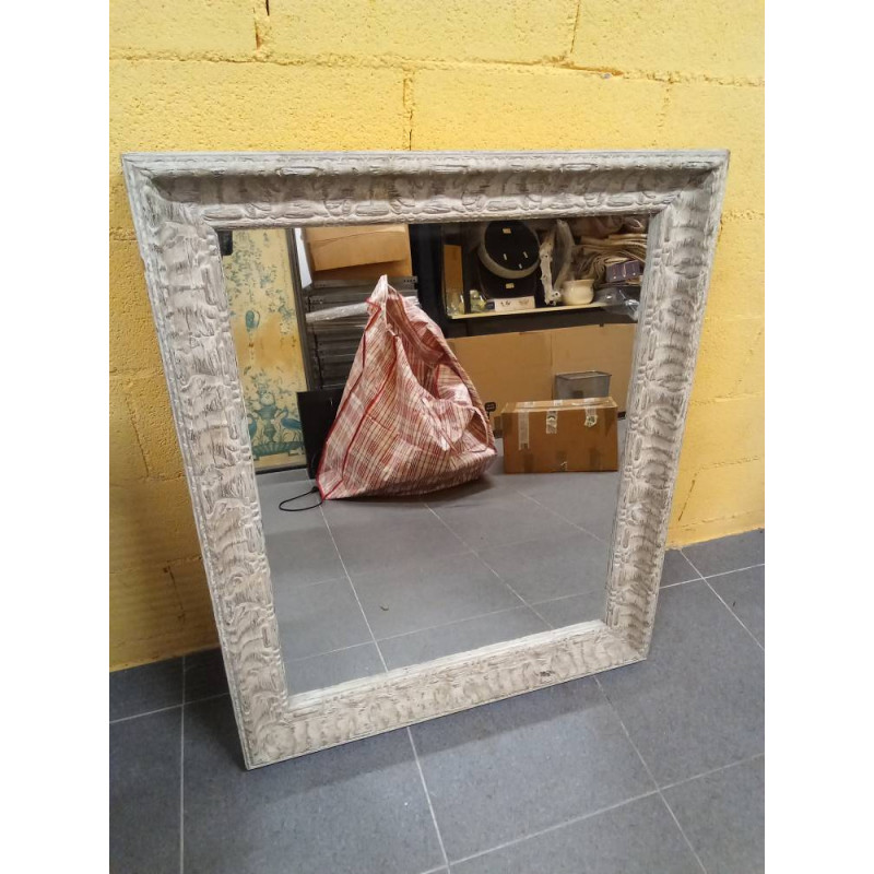ESPEJO MADERA DECAPADO 100X84CM