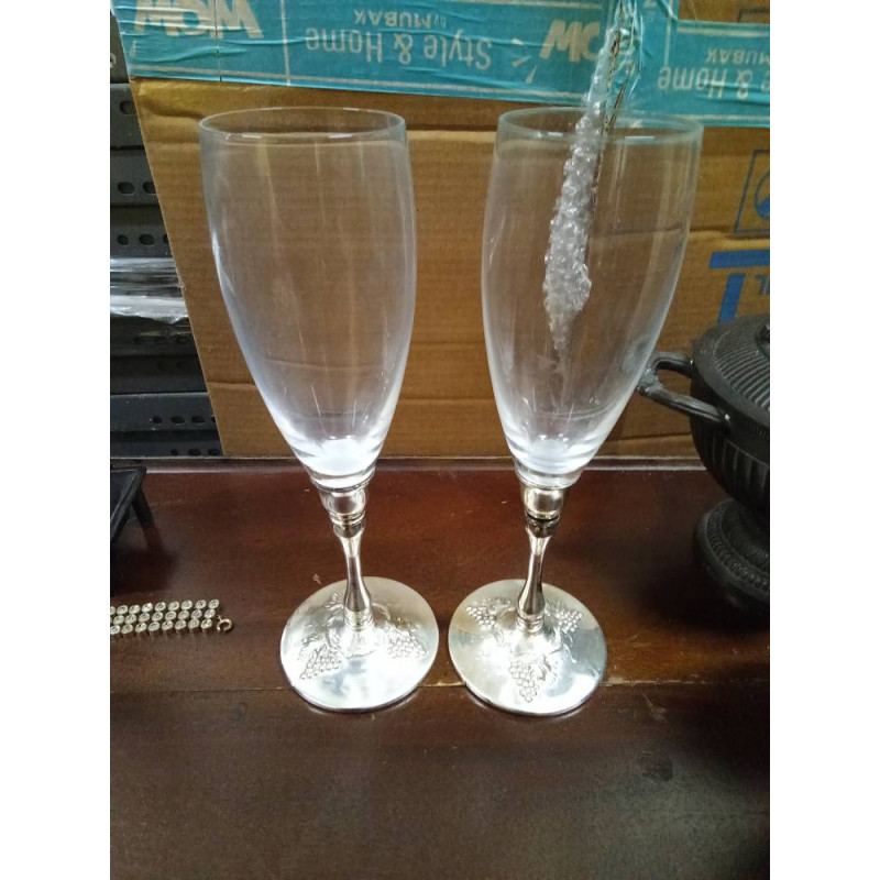 PAREJA COPAS PLATEADA