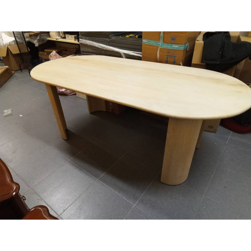 MESA COMEDOR MANGO 200X100X76 BLANCO