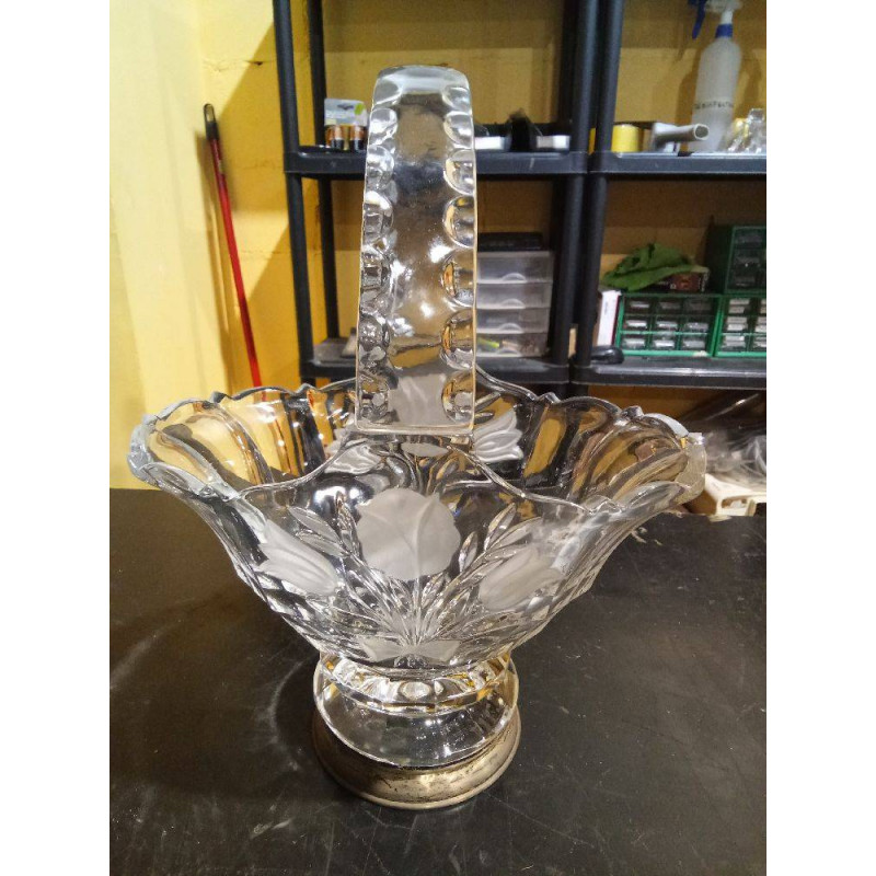 CESTA CRISTAL PLATA