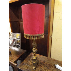 LÁMPARA DORADA P.ROJA