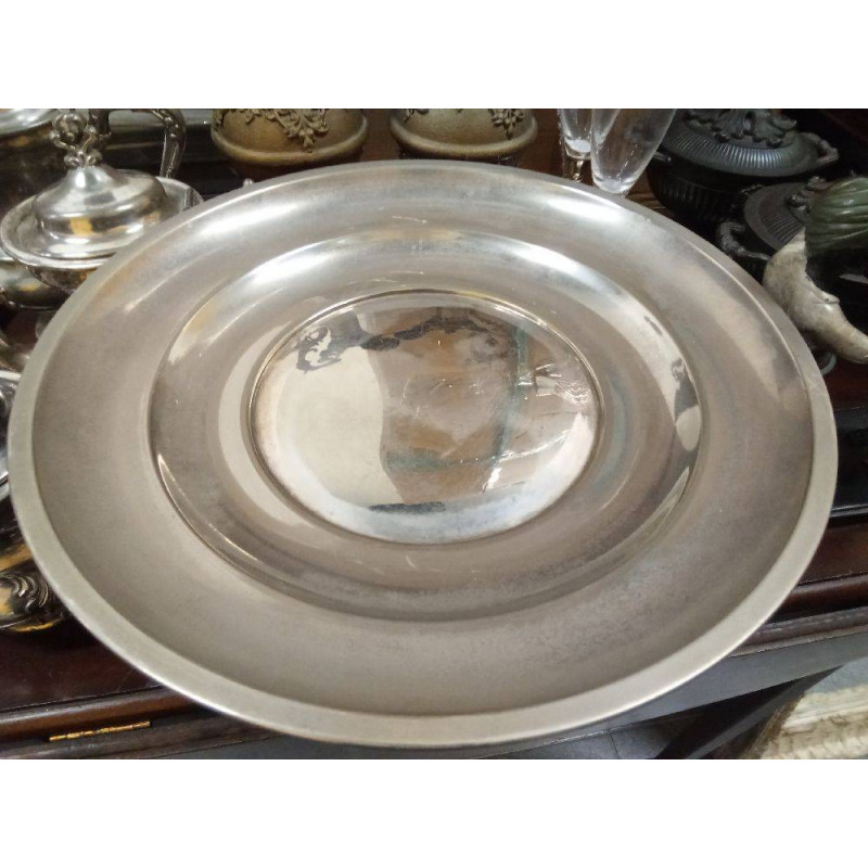 BANDEJA REDONDA PLATEADA