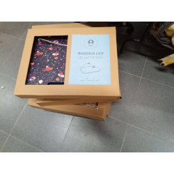 BANDEJA LED PVC 48X38X7 BEIGE