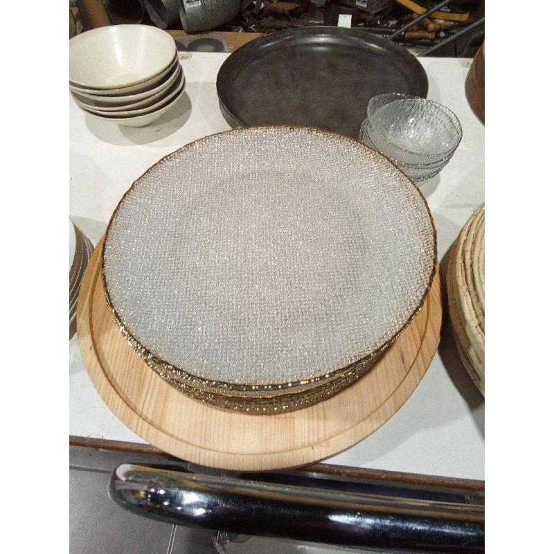 BAJO PLATO FILO DORADO ZARA HOME