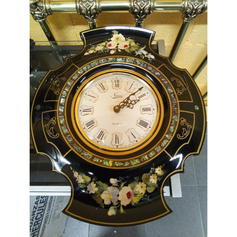 RELOJ PARED OJO DE BUEY ESTILO ISABELINO (QUARTZ)