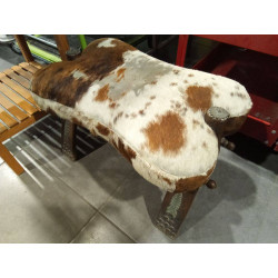 TABURETE VINTAGE PIEL