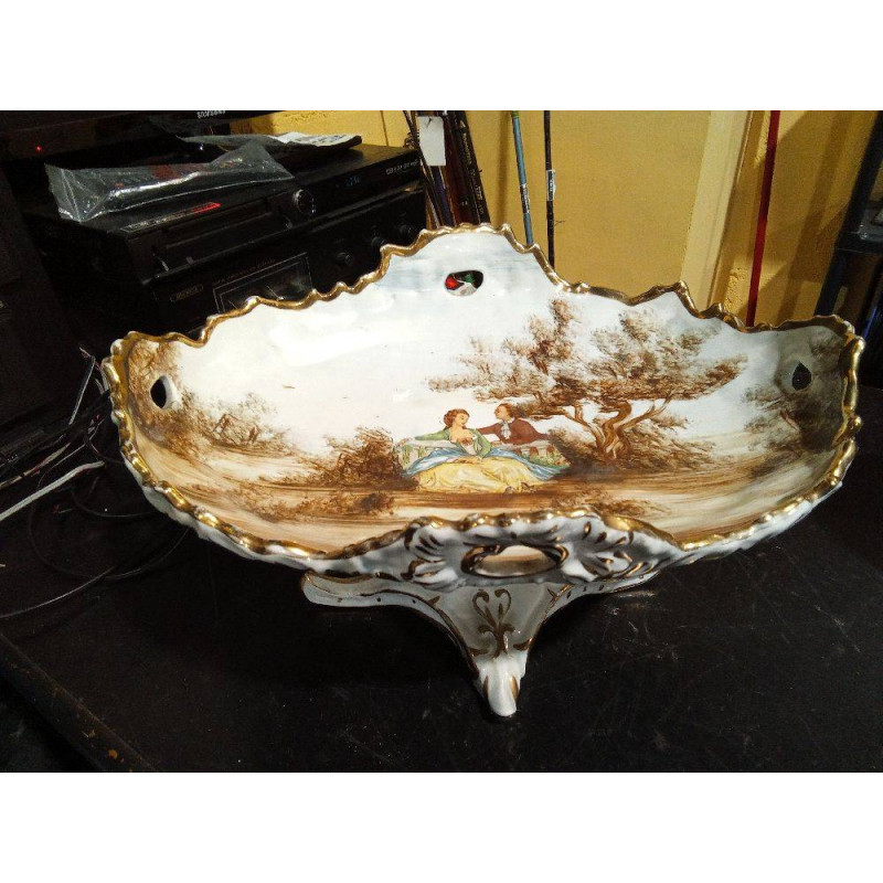 CENTRO DE PORCELANA PINTADO A MANO