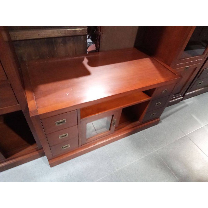 MUEBLE TV 2 PUERTAS 6 CAJONES
