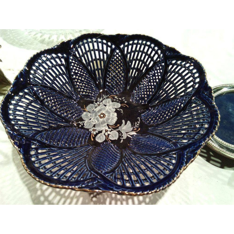 CUENCO CALADO AZUL COBALTO