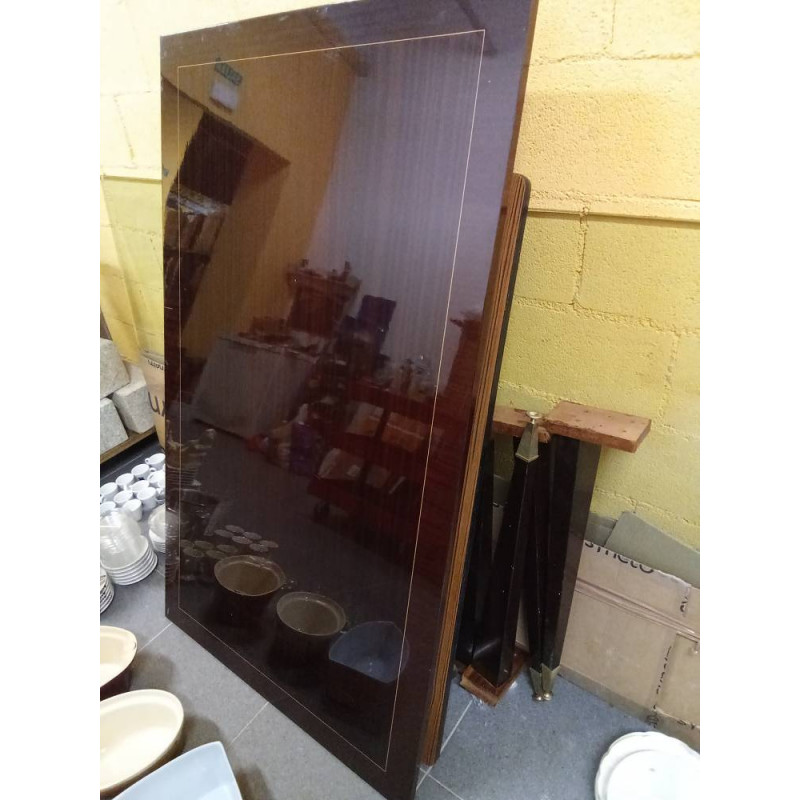 MESA COMEDOR BARNIZ BRILLO