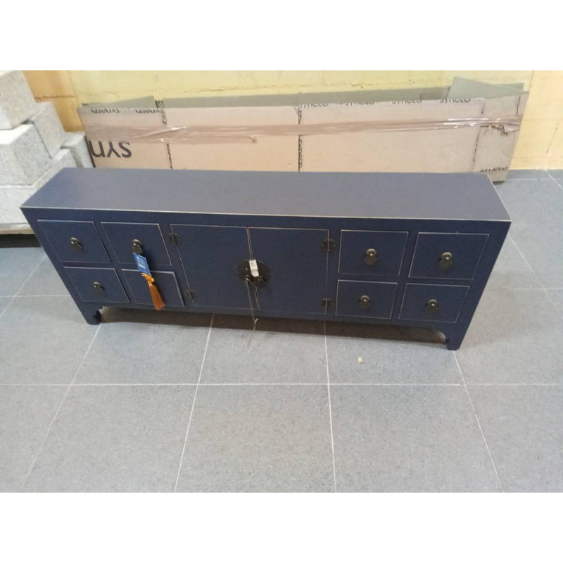 MUEBLE TV ABETO MDF 130X24X51 ORIENTAL AZUL
