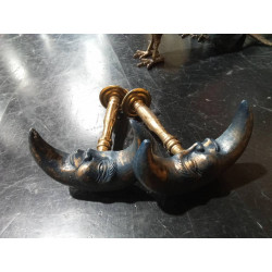 PAREJA GANCHOS CORTINA LUNA