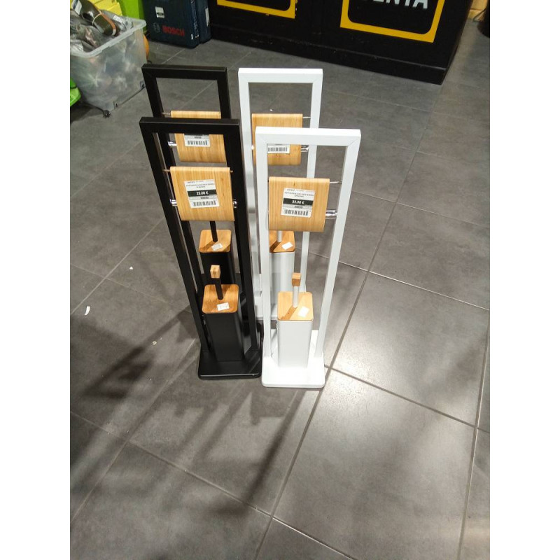 PORTARROLLOS INOX BAMBU 20X20X80 