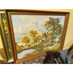 CUADRO PUNTO DE CRUZ ESCENA...