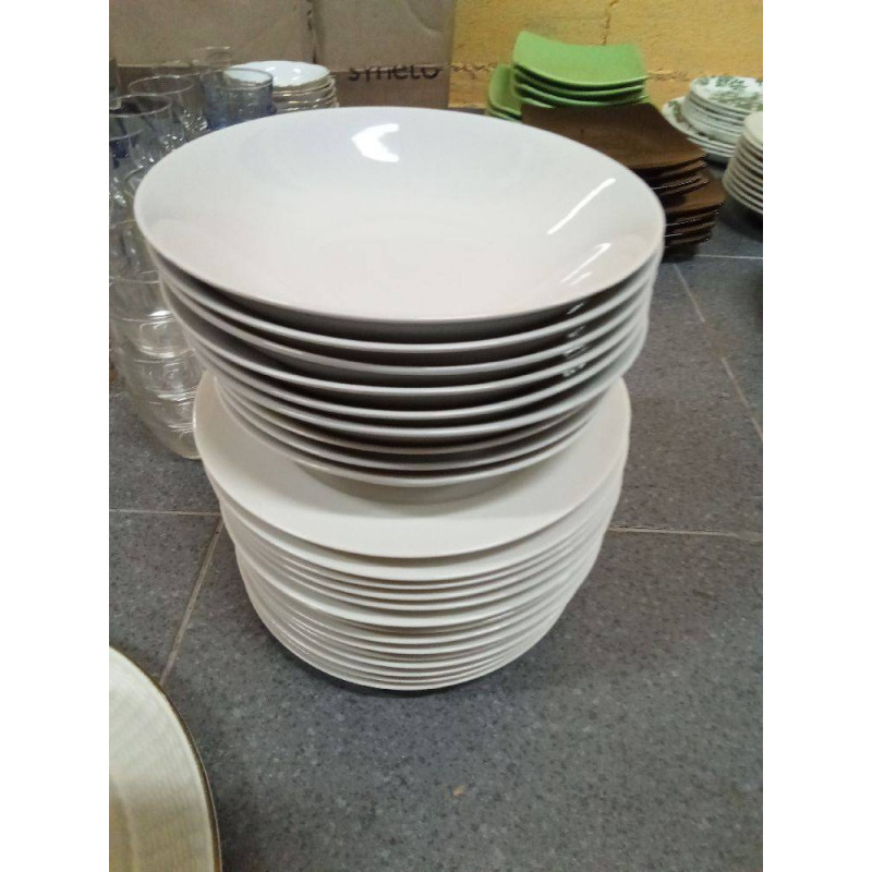 CONJ. PLATOS BLANCOS LIMOGES