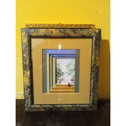 CUADRO GATO EN LA ESCALERA