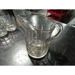 JARRA CRISTAL TALLADO PLATA