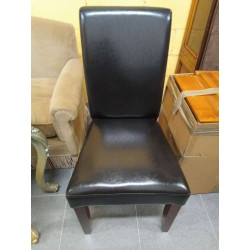 SILLA POLIPIEL MARRÓN 