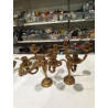 PAREJA CANDELABROS BRONCE