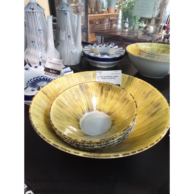 JUEGO MACEDONIA 4 SERV AMARILLO CASTRO