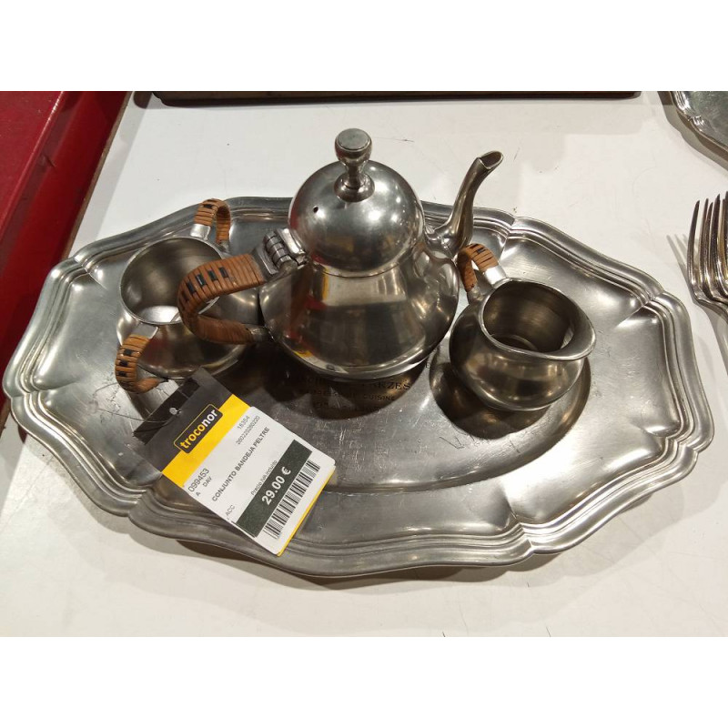 CONJUNTO BANDEJA PELTRE