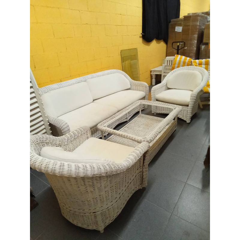 CONJUNTO DE 4 PIEZAS MIMBRE