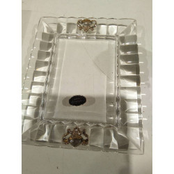 BANDEJA CRISTAL PLATA