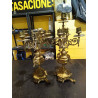 PAREJA CANDELABROS BRONCE 