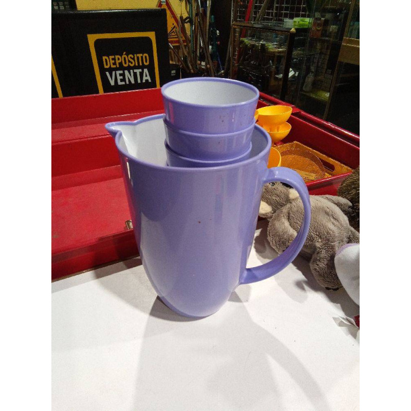 JARRA CON 8 VASOS