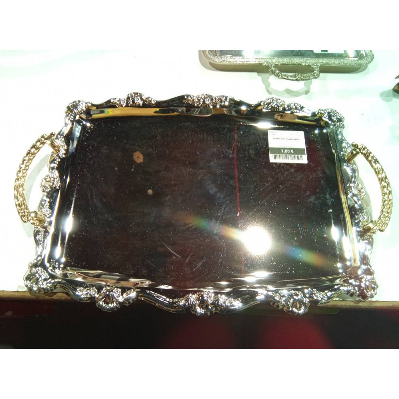 BANDEJA PLATA DORADO