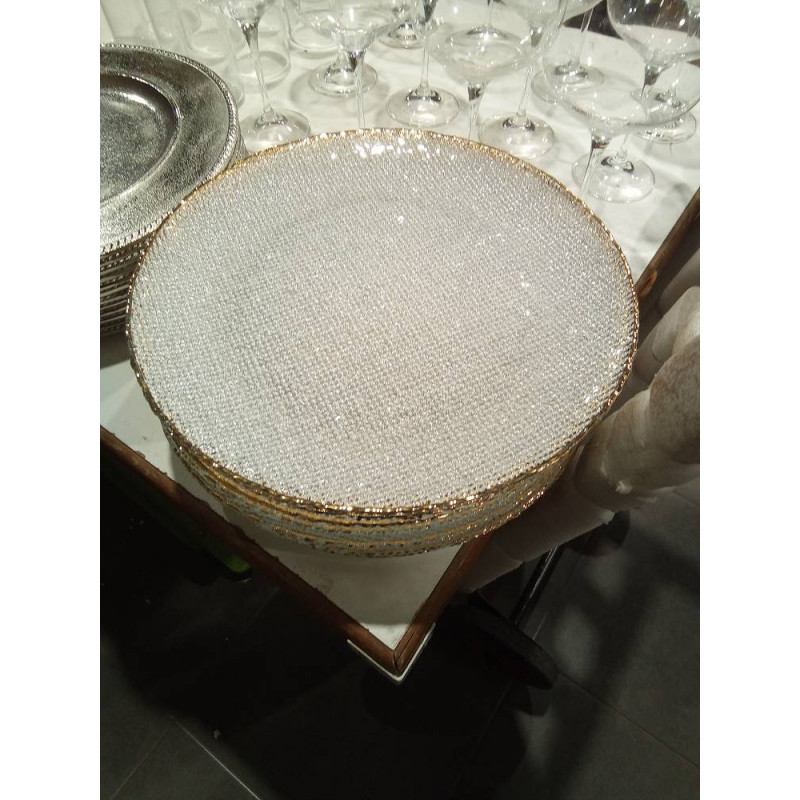 BAJO PLATO FILO DORADO ZARA HOME