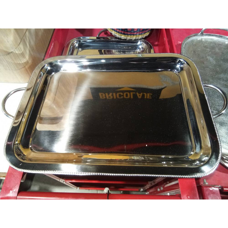 BANDEJA ACERO RECTANGULAR ZARA HOME