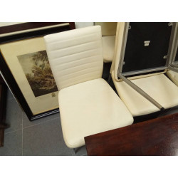 SILLA POLIPIEL BLANCA 