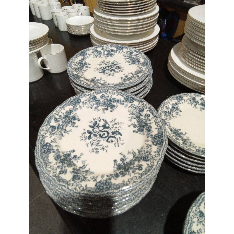 JUEGO 6 PLATO POSTRE FLORAL ZARA HOME