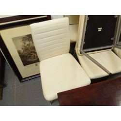 SILLA POLIPIEL BLANCA 