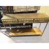CONSOLA METAL 124X37X79 DORADO