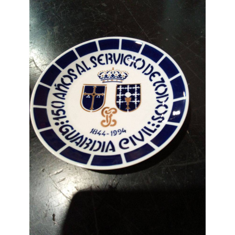 PLATO SARGADELOS 150 AÑOS GUARDIA CIVIL