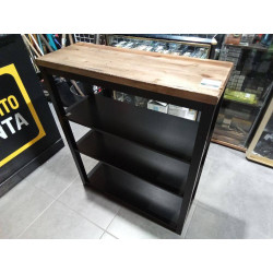 ESTANTERIA MADERA NEGRA