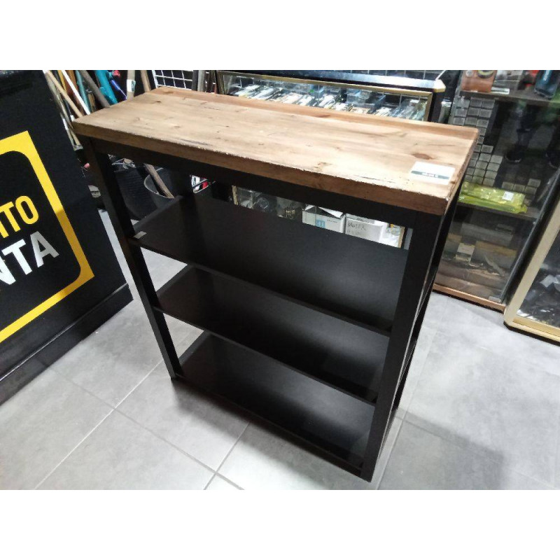 ESTANTERIA MADERA NEGRA