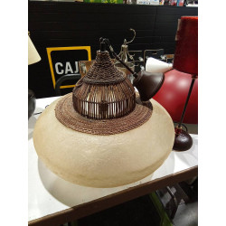 LAMPARA CUERDA Y FIBRA